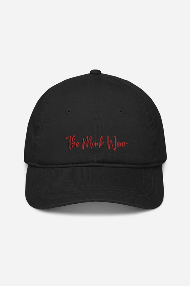 Black Baseball cap with Red design